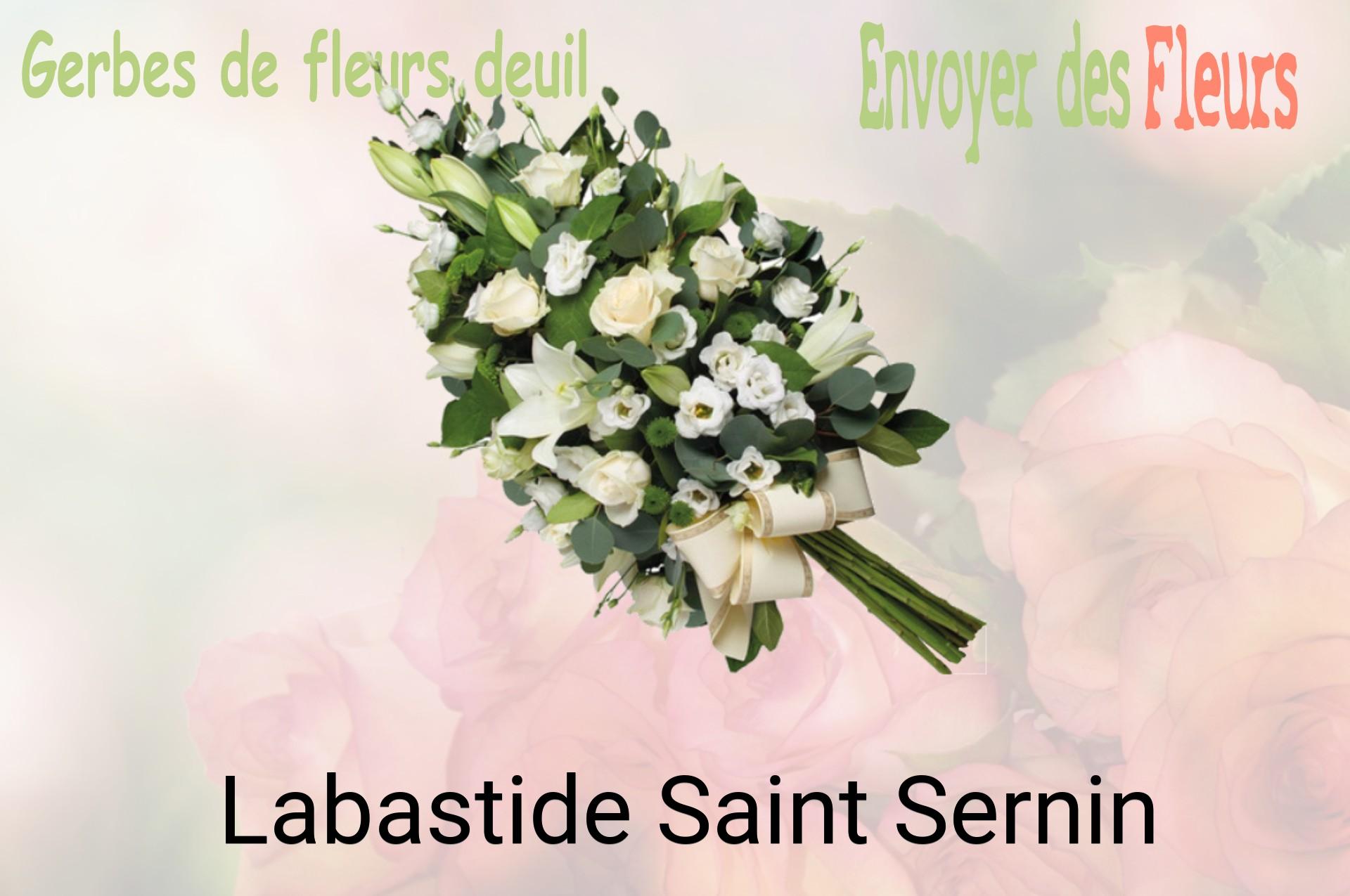 Gerbe de fleurs de deuil livrée à Labastide-Saint-Sernin